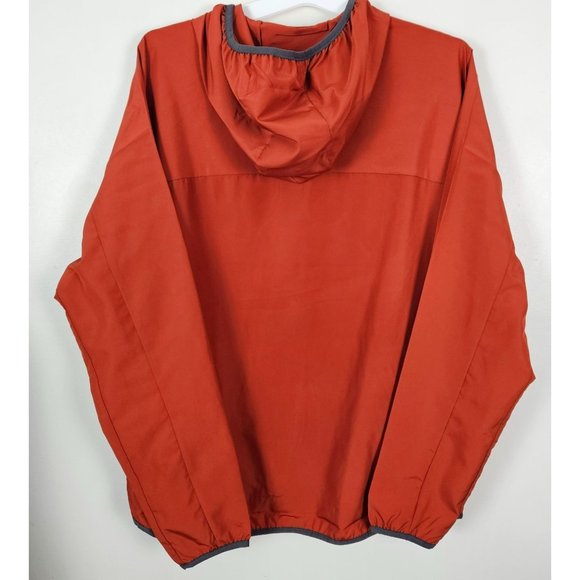 All In Motion Men Jacket Size Large Lightweight Water Repellent Rust/Orange Zip - Picture 2 of 9